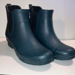 Roma Deep Teal Blue Ankle Boots for Rain Garden‎ Mud Muck